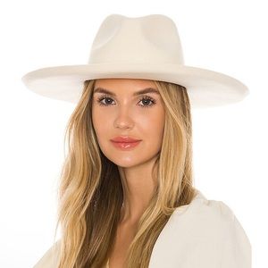 NWT Lack of Color Melodic Fedora in Ivory 100% Australian Wool Hat size Medium